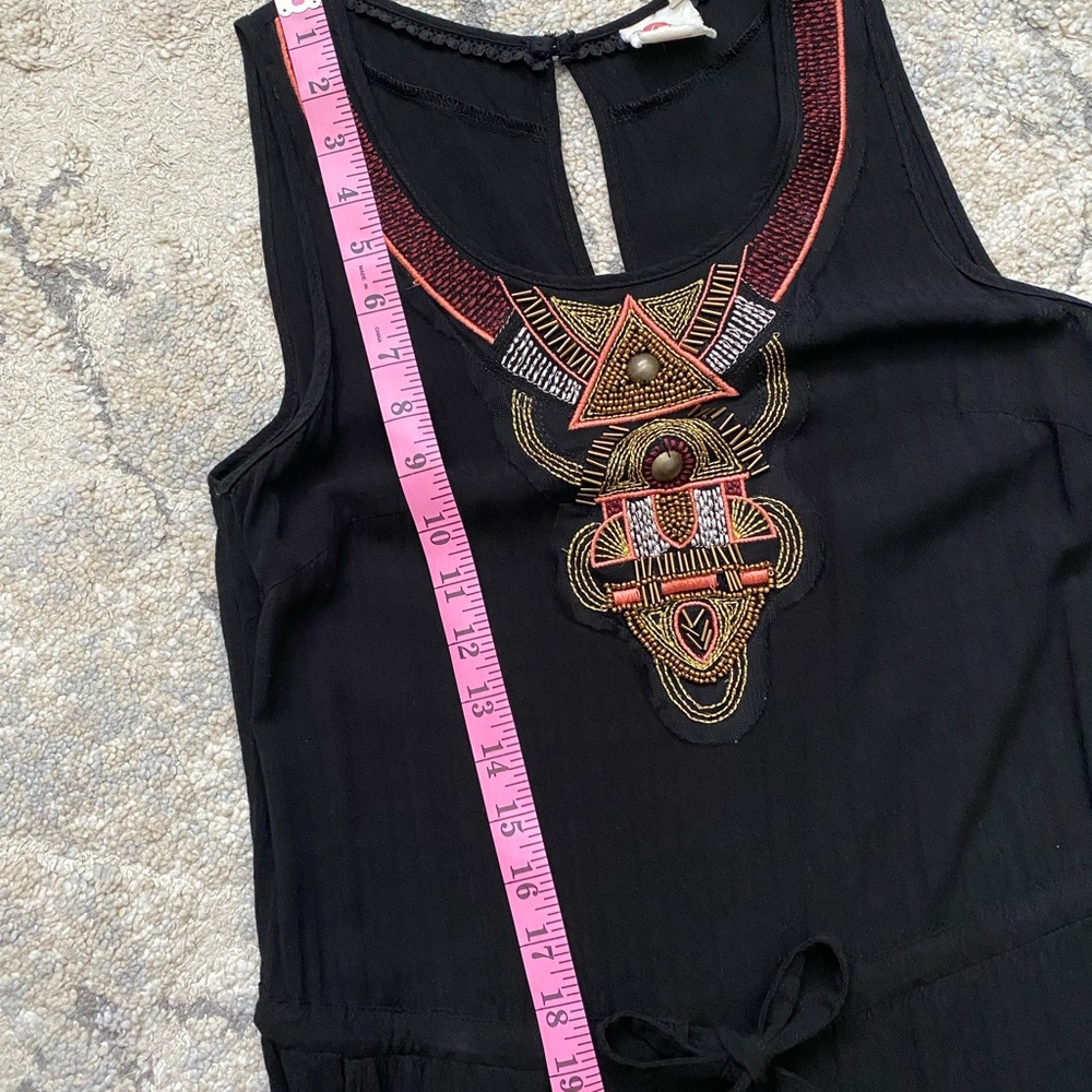 Anthropologie Black Ankle Cropped Jumpsuit - Picture 5 of 14